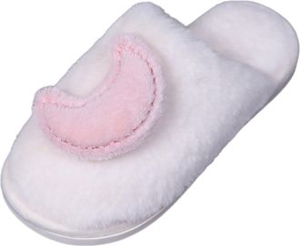 Generic Womens slippers, fluffy felt slippers, memory foam, comfortable, flat, cuddly slippers with soft rubber sole, cuddly slippers, winter slippers for ind