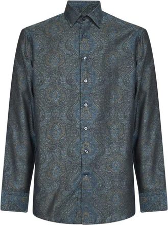 Etro Overhemden - Heren - Casual Overhemden - Veelkleurig - L - Katoen - Overhemden