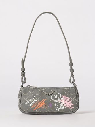 Zadig&Voltaire Borsa Z Pocket Zadig & Voltaire in pelle sintetica a grana con stampa graffiti