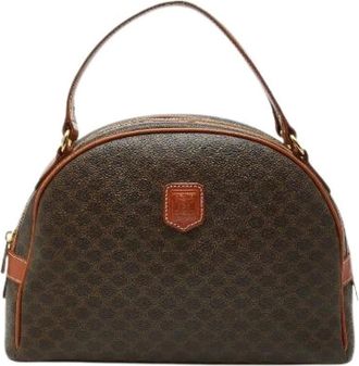 Celine Pre-owned Handbags, female, Brown, Size: ONE SIZE Pre-owned Macadam PVC Leather Handbag
