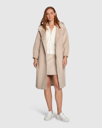 Belle & Bloom Fantasy Land Wool Blend Hooded Coat