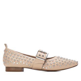 Xti Womens Mary Jane Studded Ballet Flats By XTI