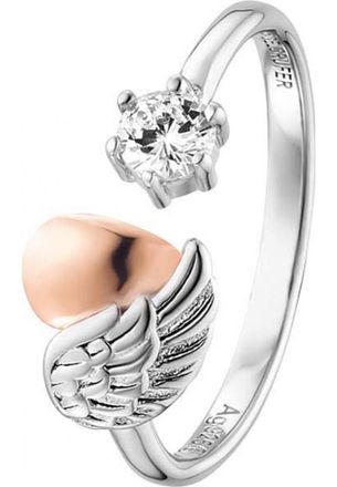 Engelsrufer Womens ERR-HEARTWING-ZI-BIR Ladies Heartwing Ring Silver Sterling - One Size