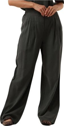 Modstr&ouml;m Fanyamd Wijde Broek - Dames - Wijde Broeken - Groen - XS - Polyester - Broeken