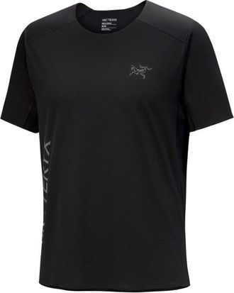 Arc'teryx Norvan Downword Logo S/S Laufshirt f&uuml;r Herren | schwarz
