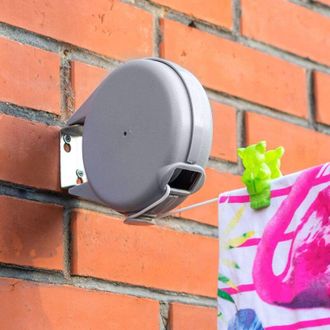 OEM Tendedero Retr&aacute;ctil De 12 M - Mecanismo Autom&aacute;tico - F&aacute;cil Montaje En Pared - Tendedero Robusto Para Ropa Y Textiles -crezuo