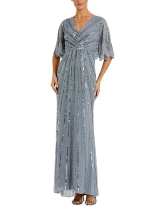 Mac Duggal Cape Sleeve Gown