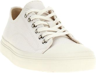 Moschino Womens White Cotton Low Top Sneakers