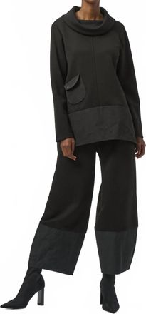Joseph Ribkoff Scuba Jersey And Memory Trapeze Tunic In Black
