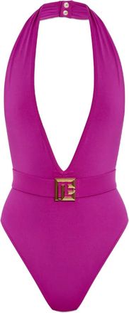 Balmain Badpak met ceintuur - Paars
