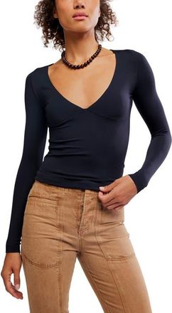 Free People Round Two Top in Black at Nordstrom, Size X-Small