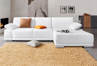 Sit&more Ecksofa »Coria L-Form« mit XL-Recamiere, wahlweise mit Bettfunktion