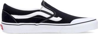 Vans Klassieke Slip-on Sidestripe Lage Schoen - Heren - Sneakers - Zwart - 40 EU - Schoenen