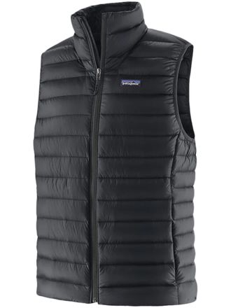 Patagonia Quilted Sleeveless Down Vest with High Collar