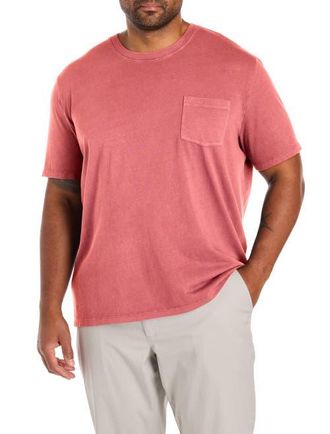 Vineyard Vines Big & Tall Garment-Dyed Surf Pocket Tee in Mariner at Nordstrom, Size 4X Big