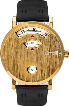 Simplify The 7000 Leather-Band Watch, 40 mm