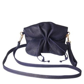 Carlos Falchi Mini Butterfly Lambskin Bag in Navy at Nordstrom