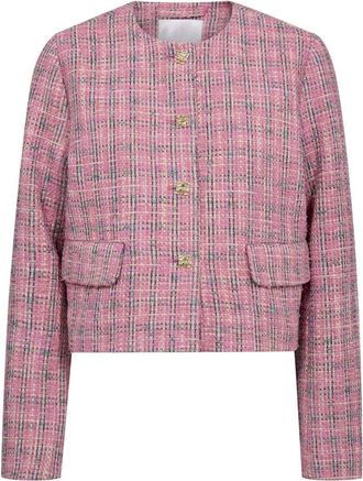 Co'Couture Tweed Jasje - Dames - Blazers - Veelkleurig - XL - Tweed - Jassen