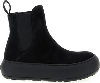 Moschino Ollie Sneakers - Dames - Chelseaboots - Zwart - 38 EU - Leer - Schoenen