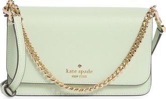 Kate Spade New York madison saffiano crossbody bag in Light Olive at Nordstrom Rack