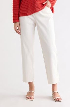 Eileen Fisher High Waist Ankle Straight Leg Jeans in Undyed Natural at Nordstrom Rack, Size Xx-Small