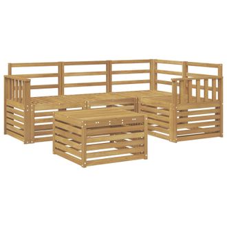 vidaXL Conjunto De Sof&aacute;s De Exterior 5 Pcs Blanco 59 X 59 X 37 Cm Vidaxl