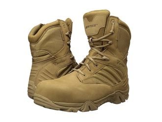 Bates GX-8 Composite Toe Waterproof Mens Work Boots Coyote : 10.5 4E - Extra Wide, Suede/Textile