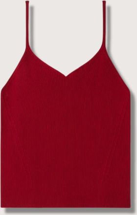 CFCL Womens Portrait Cami Top In Maroon Red