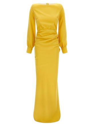 Elisabetta Franchi Yellow Red Carpet dress