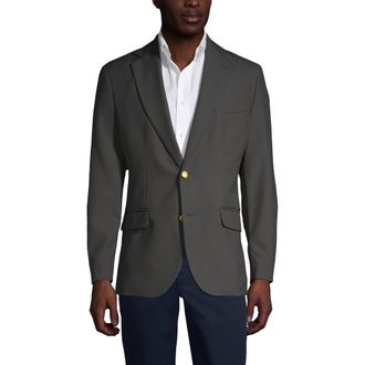 Lands End School Uniform Hopsack Blazer in Slate Frost at Nordstrom, Size 40