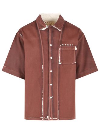 Marni Camisa Marni De Algod&oacute;n Marr&oacute;n