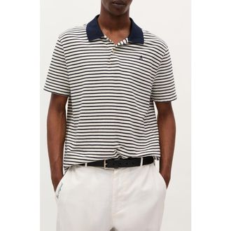 Scalpers Summer Stripes Polo in Navy at Nordstrom, Size Xx-Large Eu