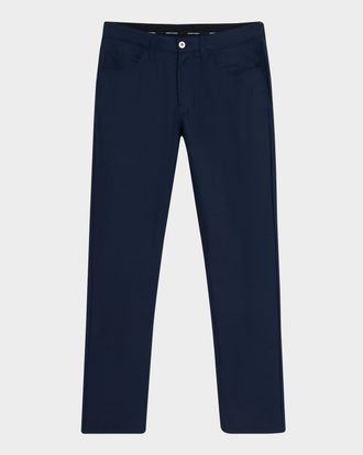 Emporio Armani Men & apos;s Textured Wool 5-Pocket Pants