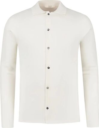 Aur&eacute;lien Camicia in maglia con bottoni - Bianco