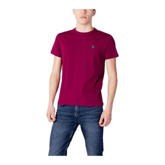 U.S.Polo Association Hombre, Camisetas, Rojo, Talla: S