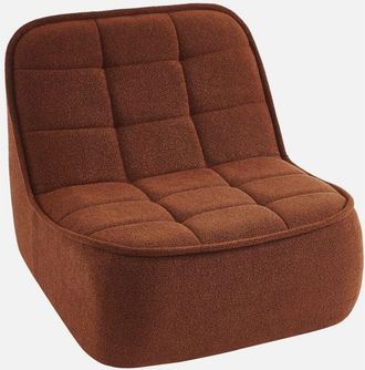 Sweeek Sweeek - Sill&oacute;n En Borreguito, 1 Plaza, Boni, Terracotta, 93x104x85 Cm