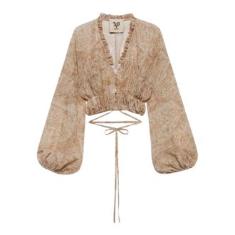 Aniye By Blouses, female, Beige, Size: XS camicie Viscosa