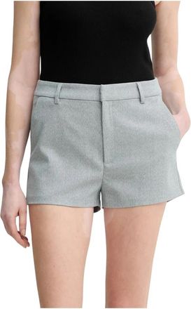 Gestuz Paulia Shorts - Dames - Bermuda - Grijs - XS - Polyester - Korte Broeken