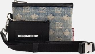 Dsquared2 D2 MONOGRAM NECK POUCH Size: OS, colour: BLUE