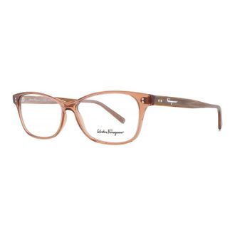 Ferragamo SF2910 231 Transparent Brown/Brown Marble 55mm