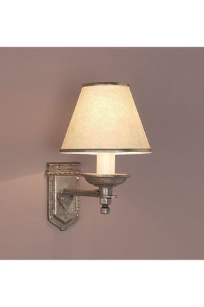 Netlighting Tudor Wall Light Bronze Wall Lamp with Shade in Brown