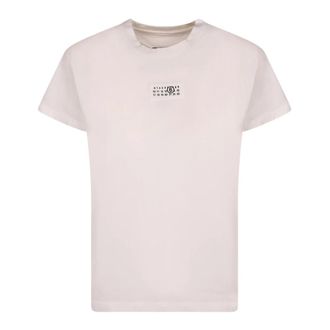 Maison Margiela T-Shirts, female, White, Size: XS Short-Sleeve Crewneck T-Shirt
