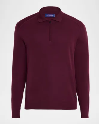Stefano Ricci Men & apos;s Cashmere Quarter-Zip Polo Sweater