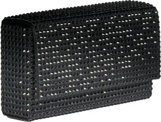 Amina Muaddi Paloma Mini Satin Clutch