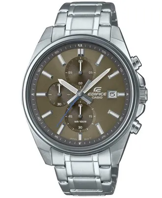 Casio Edifice Mens Silver Watch EFV-610D-5CVUEF Stainless Steel (archived) - One Size