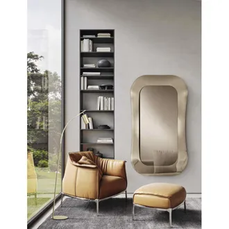 Capodarte Capodarte - Specchio Rettangolare Dune 98x168 Cm Con Cornice In Vetro Bronzo