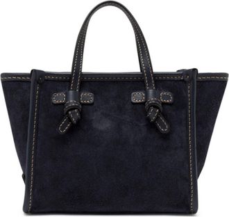Gianni Chiarini Miss Marcella Black Suede Handbag
