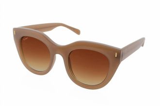 TIWI Womens Rosetta Oval Sunglasses In Coconut