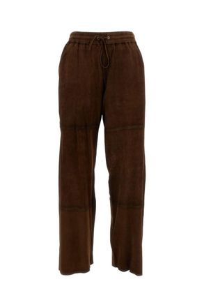Parosh Brown Relaxed Drawstring Pants