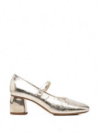 Forte_Forte Ballerina Pelle Craquelecon Cinturino e Tacco